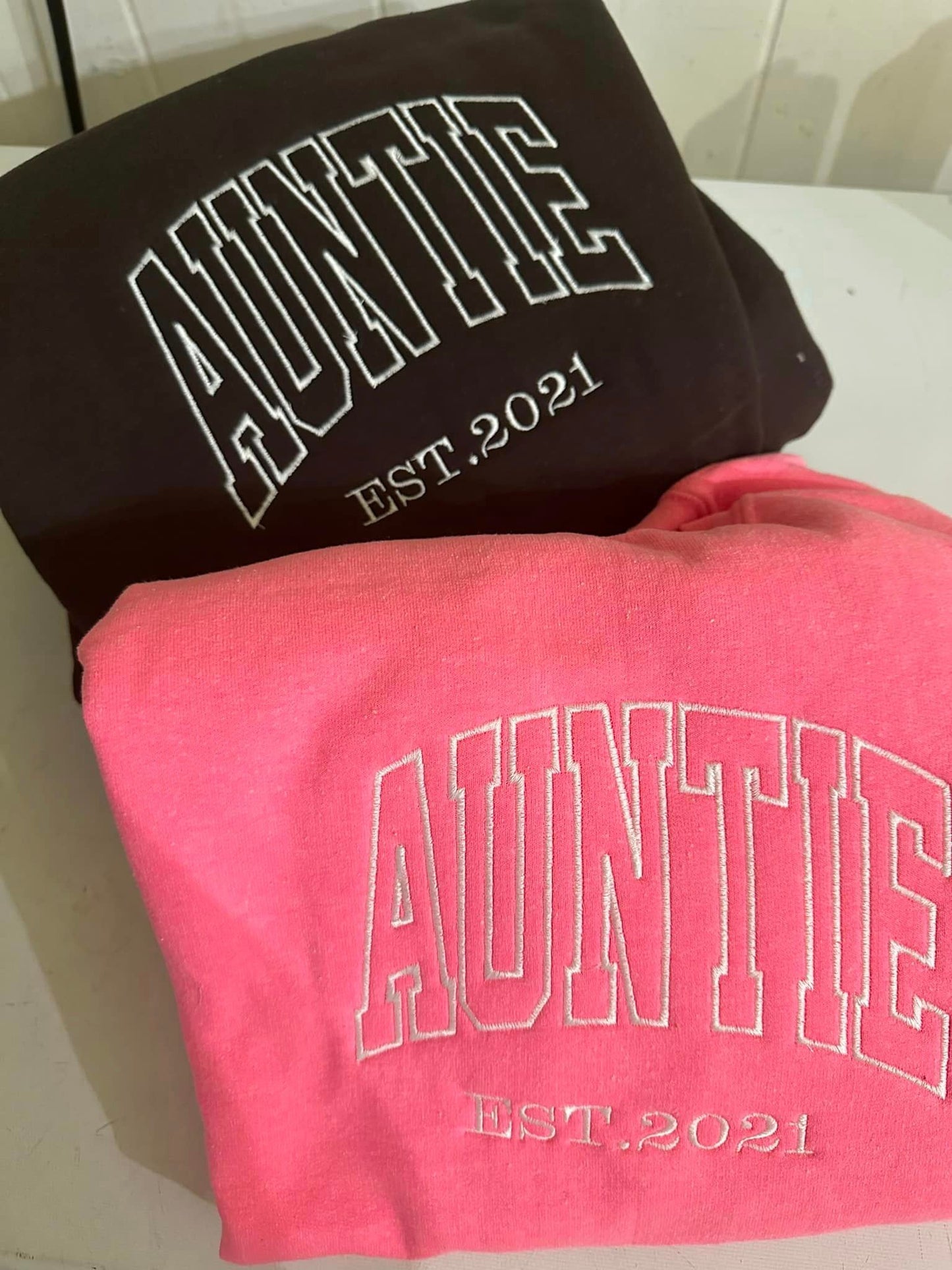 Auntie Embroidered Crewneck