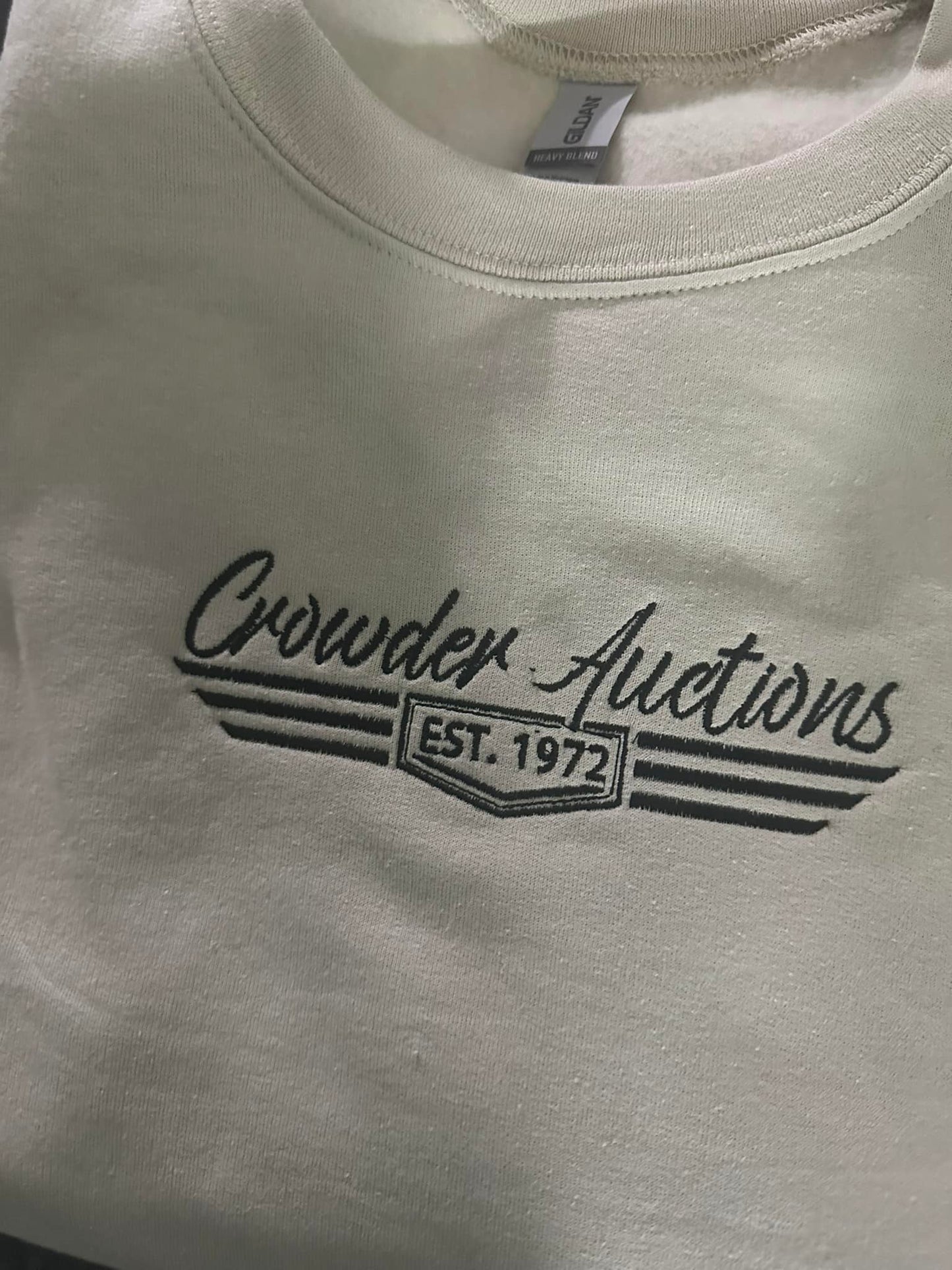 Embroidered Crowder Auction Crew